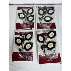 Cobble Creek Collection Family Tree Hanging Photo Frame Ornaments  Lot of 4